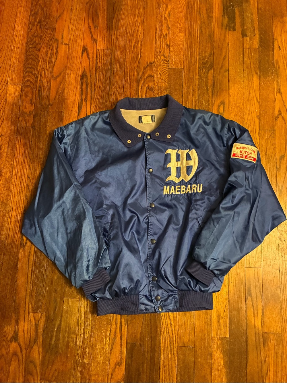 Vintage Reward satin jacket size large